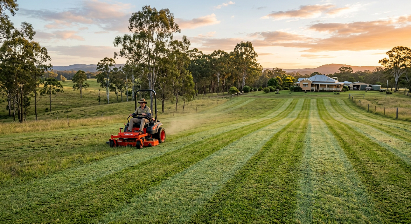 Acreage, ride-on mown
